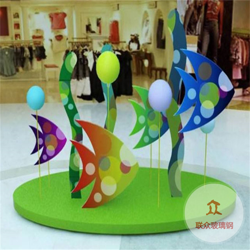 玻璃鋼塊面幾何抽象梅花鹿雕塑戶外花園林動(dòng)物擺件商場美陳裝飾品
